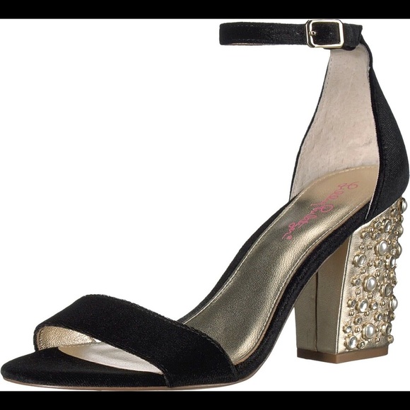 Lilly Pulitzer Amber Lynn Sandal Black - Size 9 - Picture 1 of 7